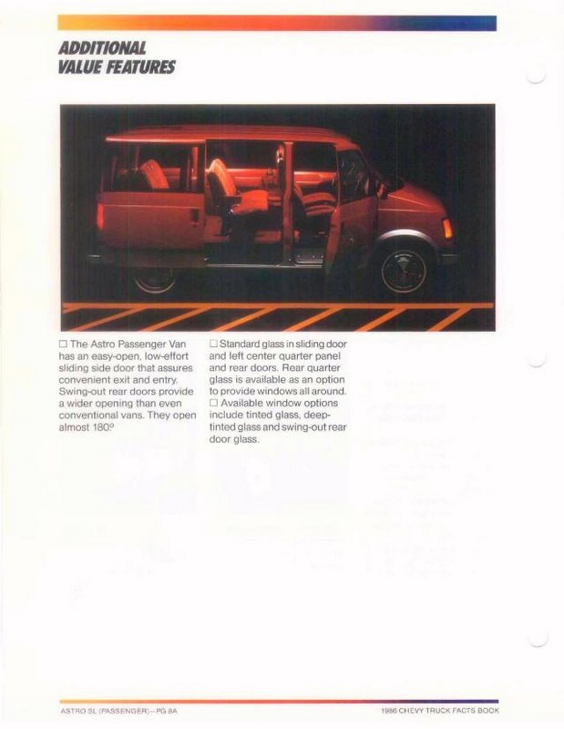 1986 Chevrolet Truck Facts Brochure Page 96
